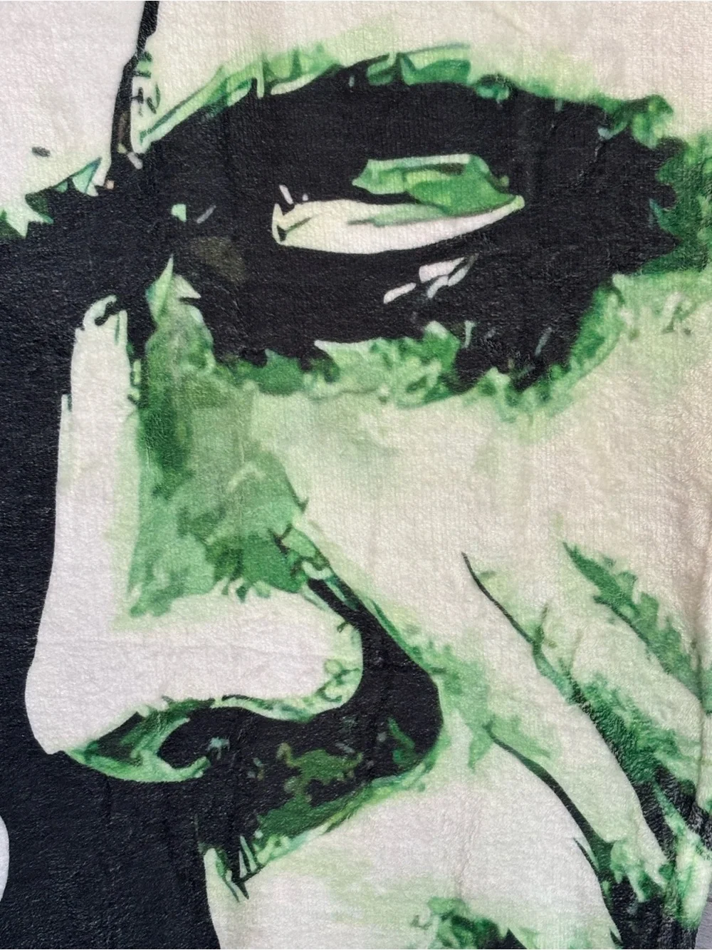 NEW  “Love is in the Air” Frankenstein & his lovely Bride!  Goth Fleece/Blanket